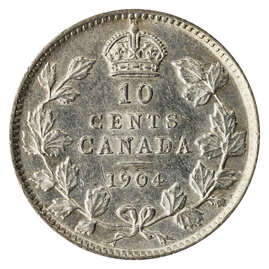 1904 Canada 10-cents EF-AU (EF45) $
