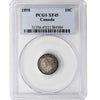 1898 Obv. 6 Canada 10-cents PCGS Certified XF-45 $