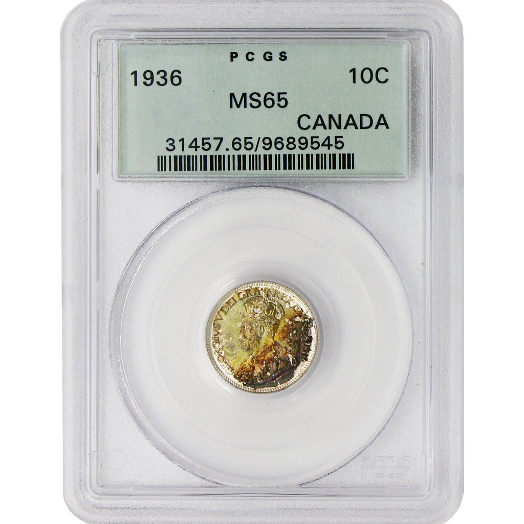 1915 Canada 10-cents PCGS Certified MS62 $