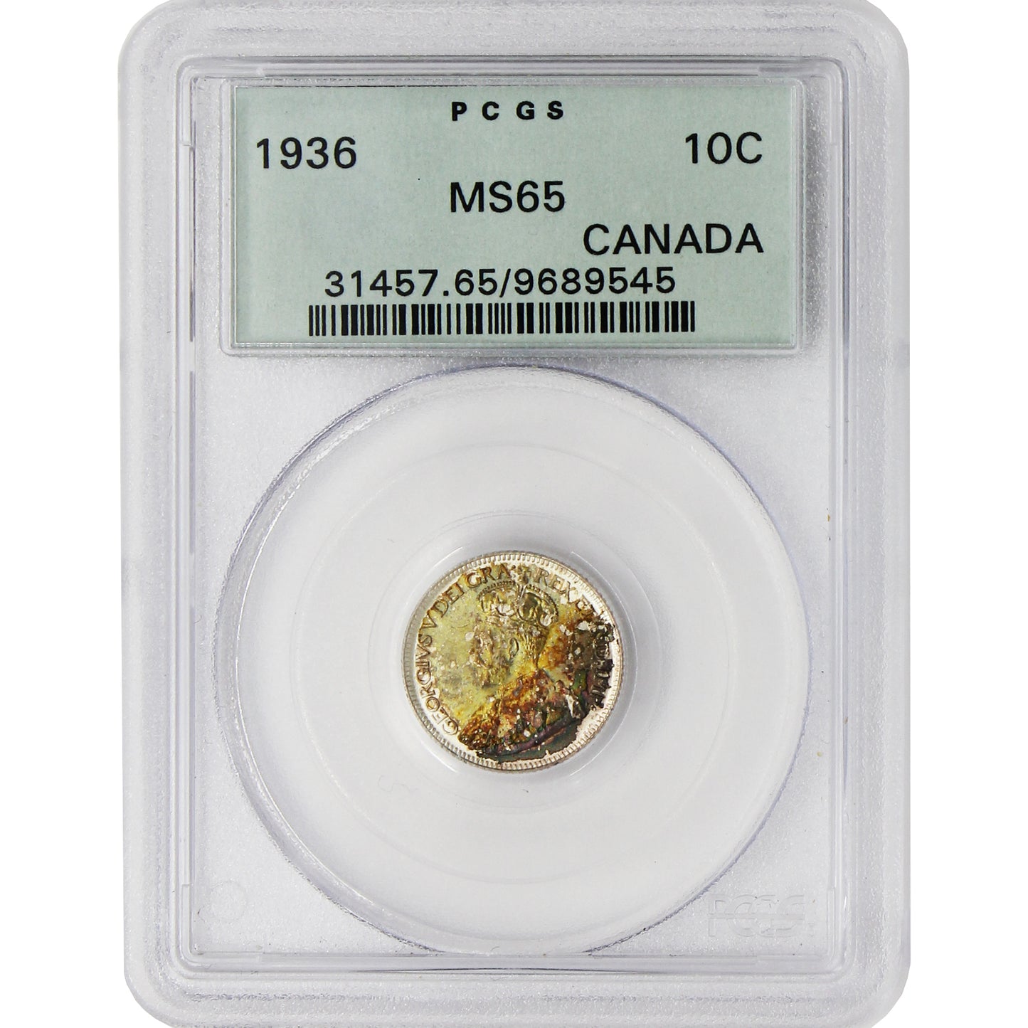 1915 Canada 10-cents PCGS Certified MS62 $