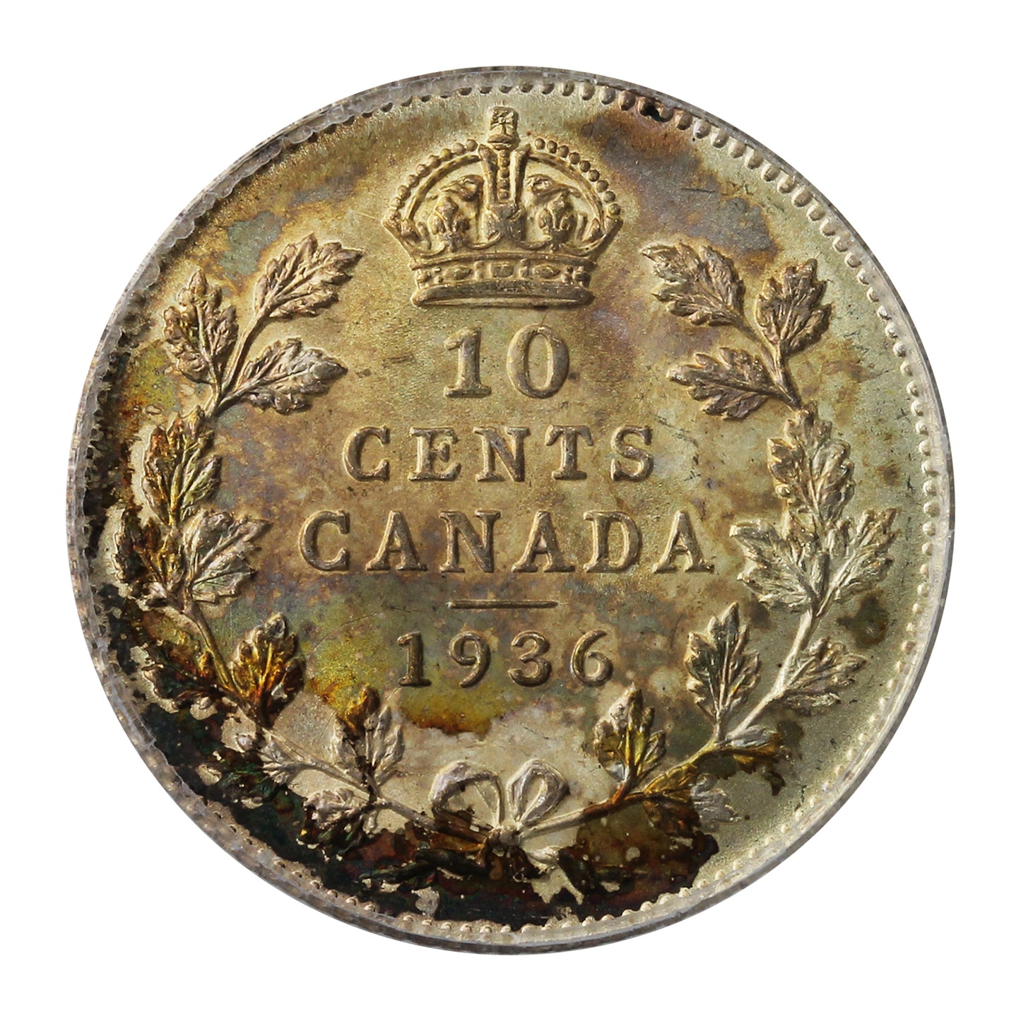 1915 Canada 10-cents PCGS Certified MS62 $
