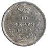 1870 Wide O Canada 10-cents ICCS Certified EF-45