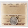 1871H Canada 10-cents ICCS Certified EF-40