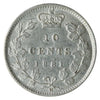 1881H Obv. 2 Canada 10-cents ICCS Certified EF45
