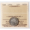1884 Canada 10-cents ICCS Certified VF20