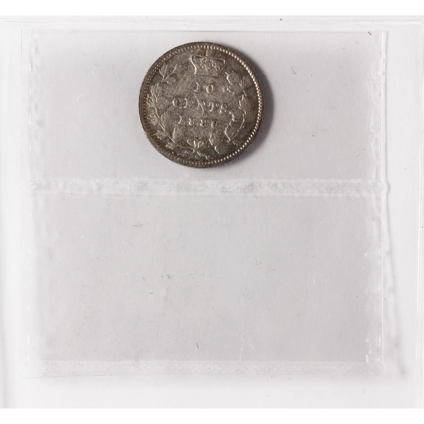 1886 Large Knob 6, Obv. 4 Canada 10-cents Prestige Certified F12 $