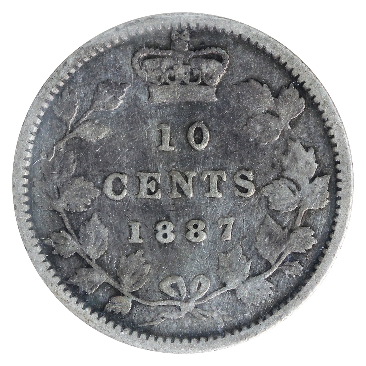 1887 Canada 10-cents ICCS Certified G6