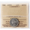 1888 Canada 10-cents ICCS Certified EF45
