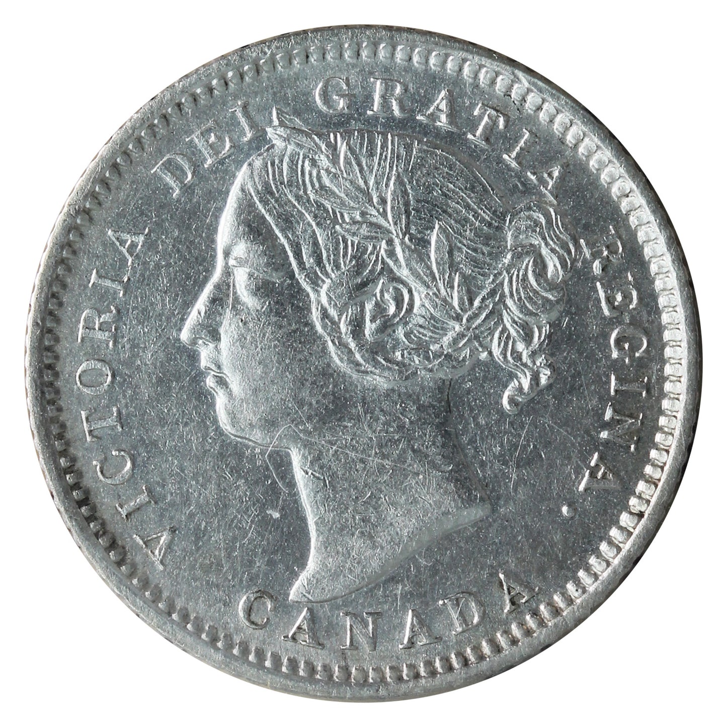 1888 Canada 10-cents ICCS Certified EF45