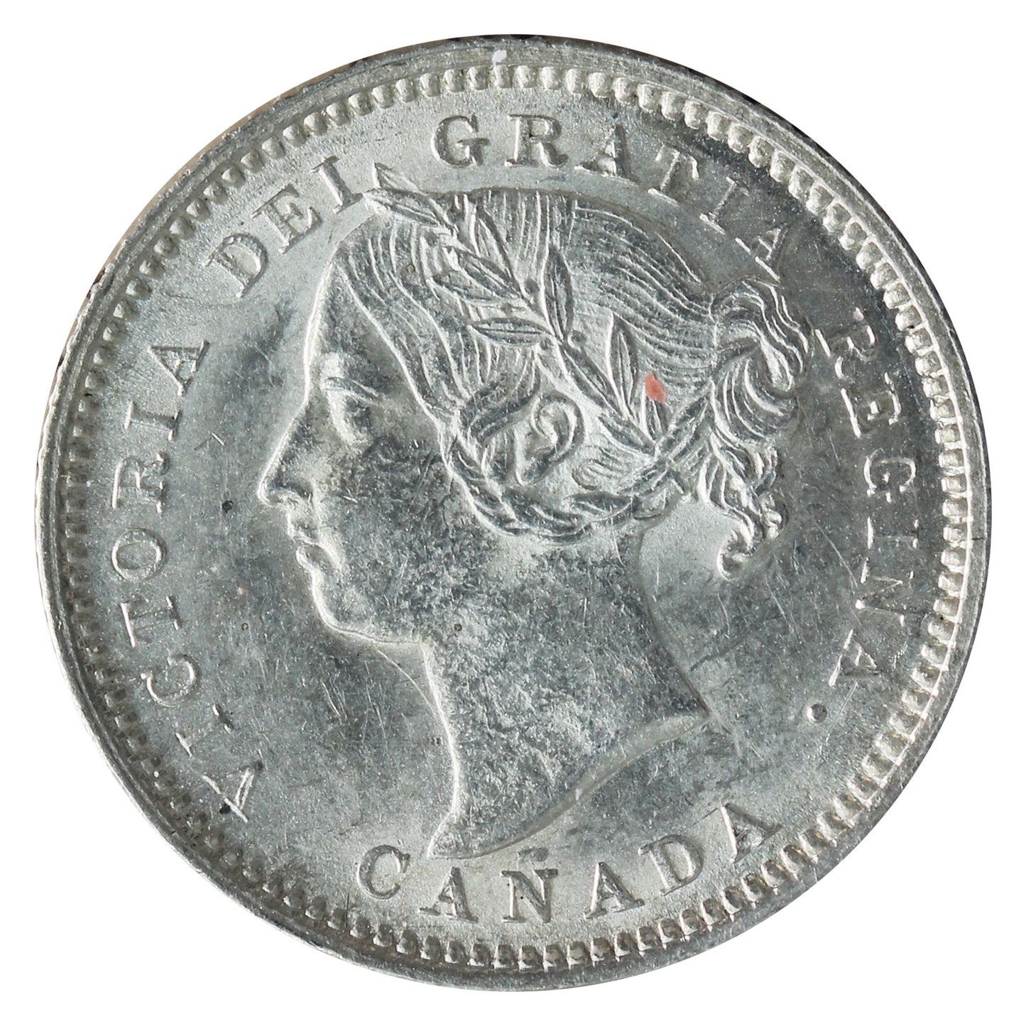 1891 22 Leaves Canada 10-cents ICCS Certified AU55