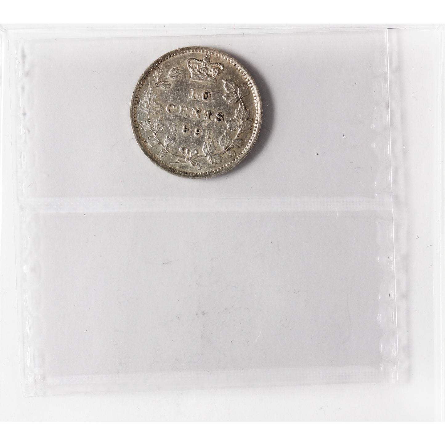 1891 22 Leaves Canada 10-cents ICCS Certified EF45