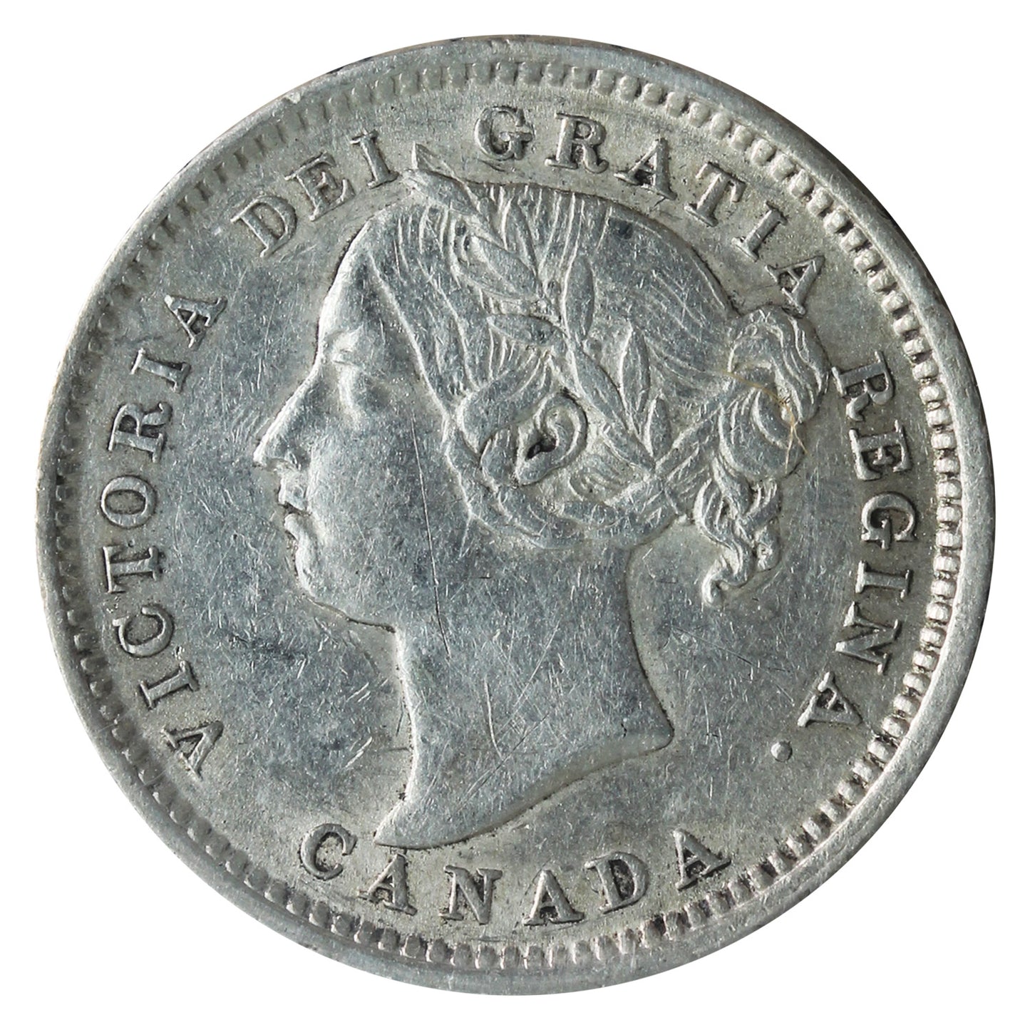 1891 22 Leaves Canada 10-cents ICCS Certified EF45