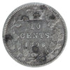 1898 Obv. 5 Canada 10-cents ICCS Certified F12