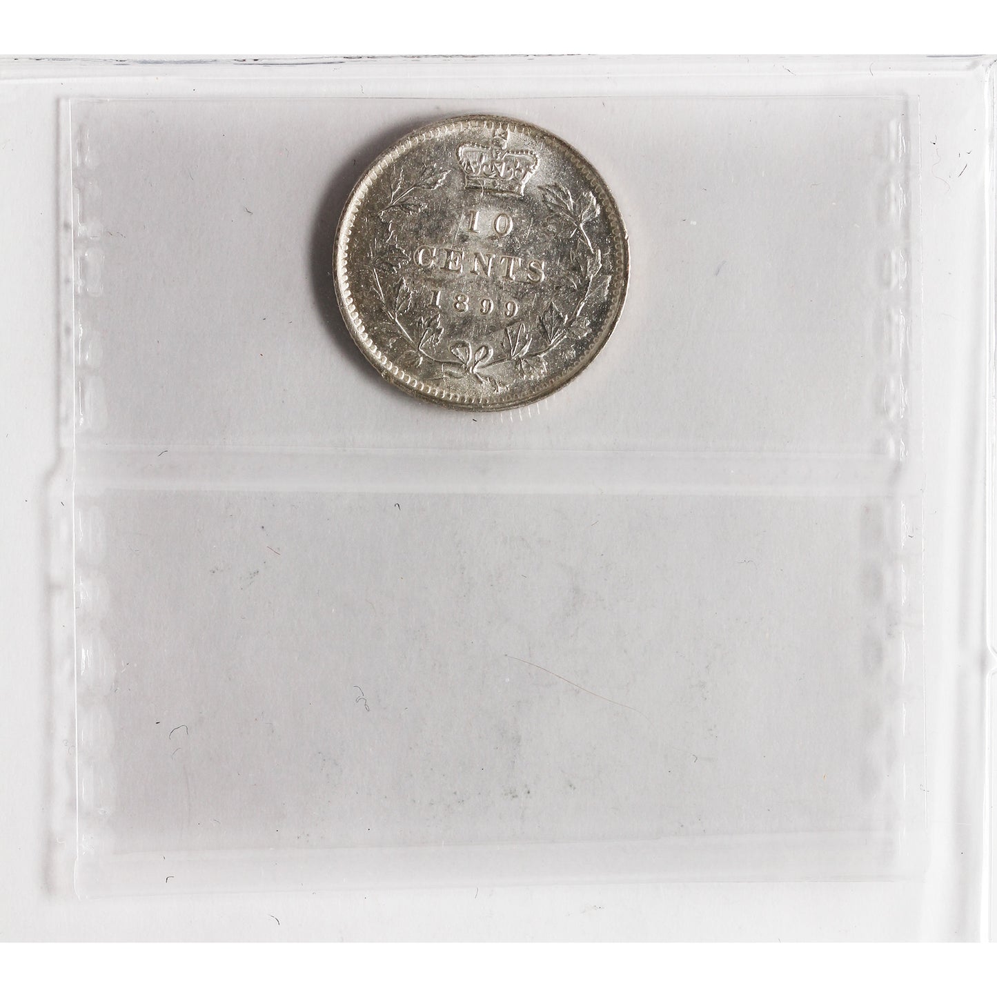 1899 Small 9s Canada 10-cents ICCS Certified MS60 (XXR 648)