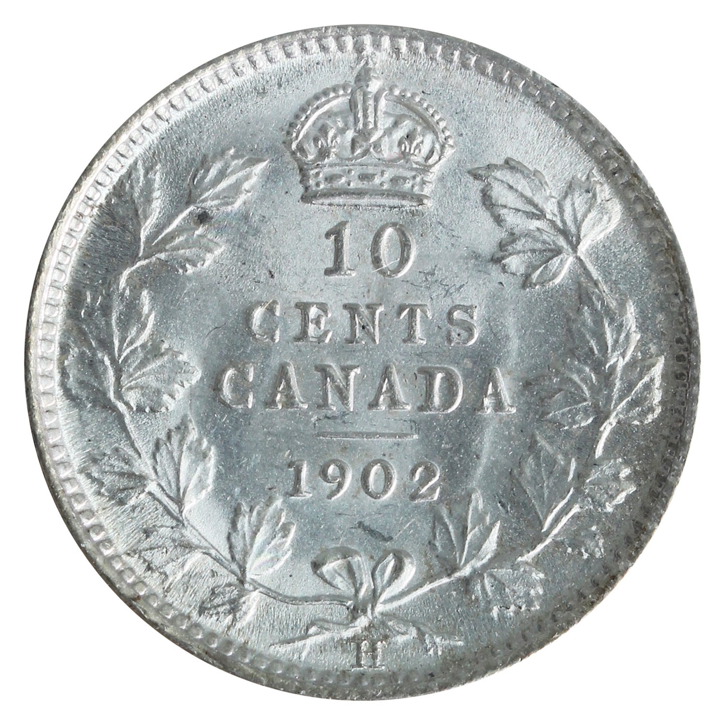 1902H Canada 10-cents ICCS Certified MS64 (XVR 255)