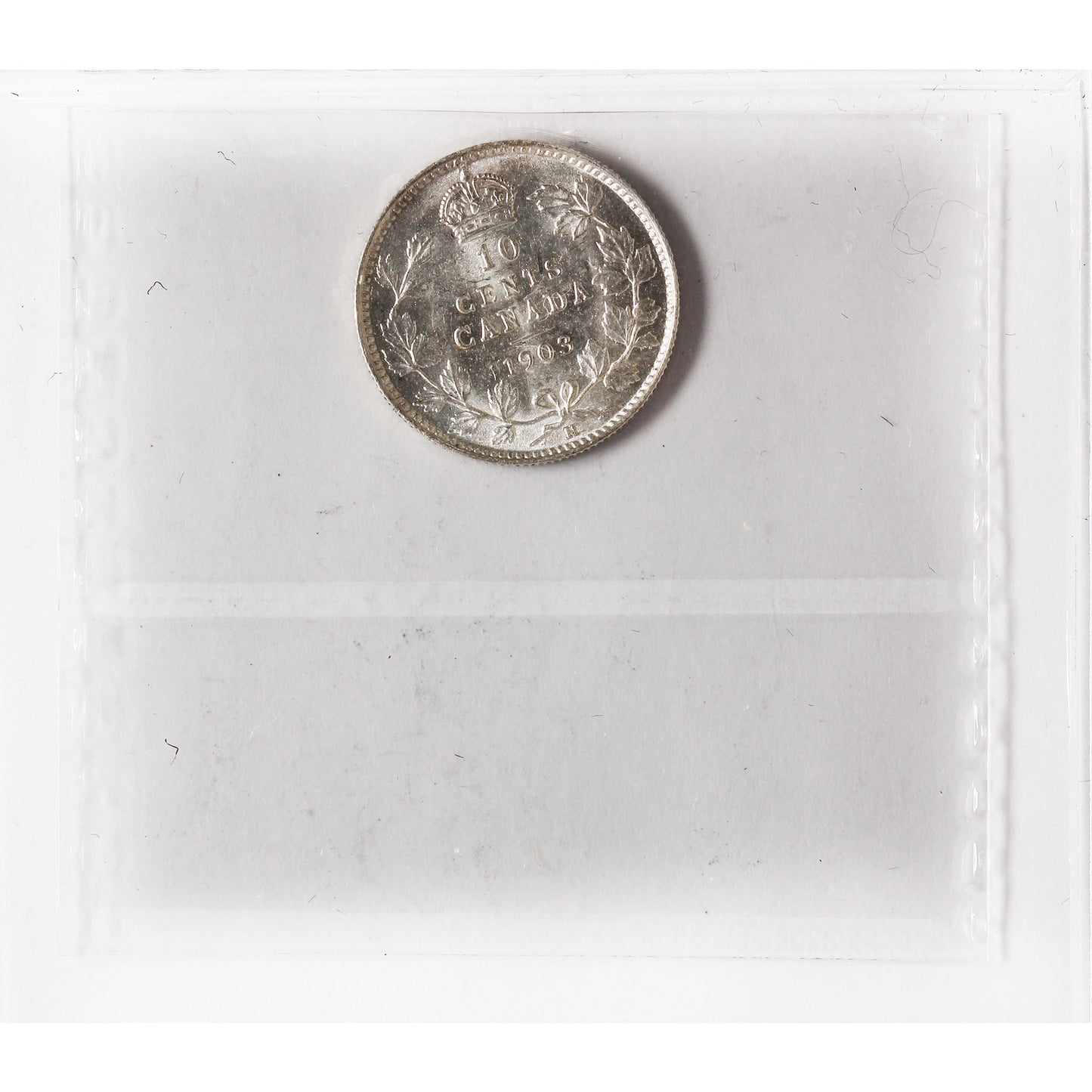 1903H Canada 10-cents ICCS Certified AU-58