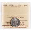 1906 Canada 10-cents ICCS MS62 (XHT 127)