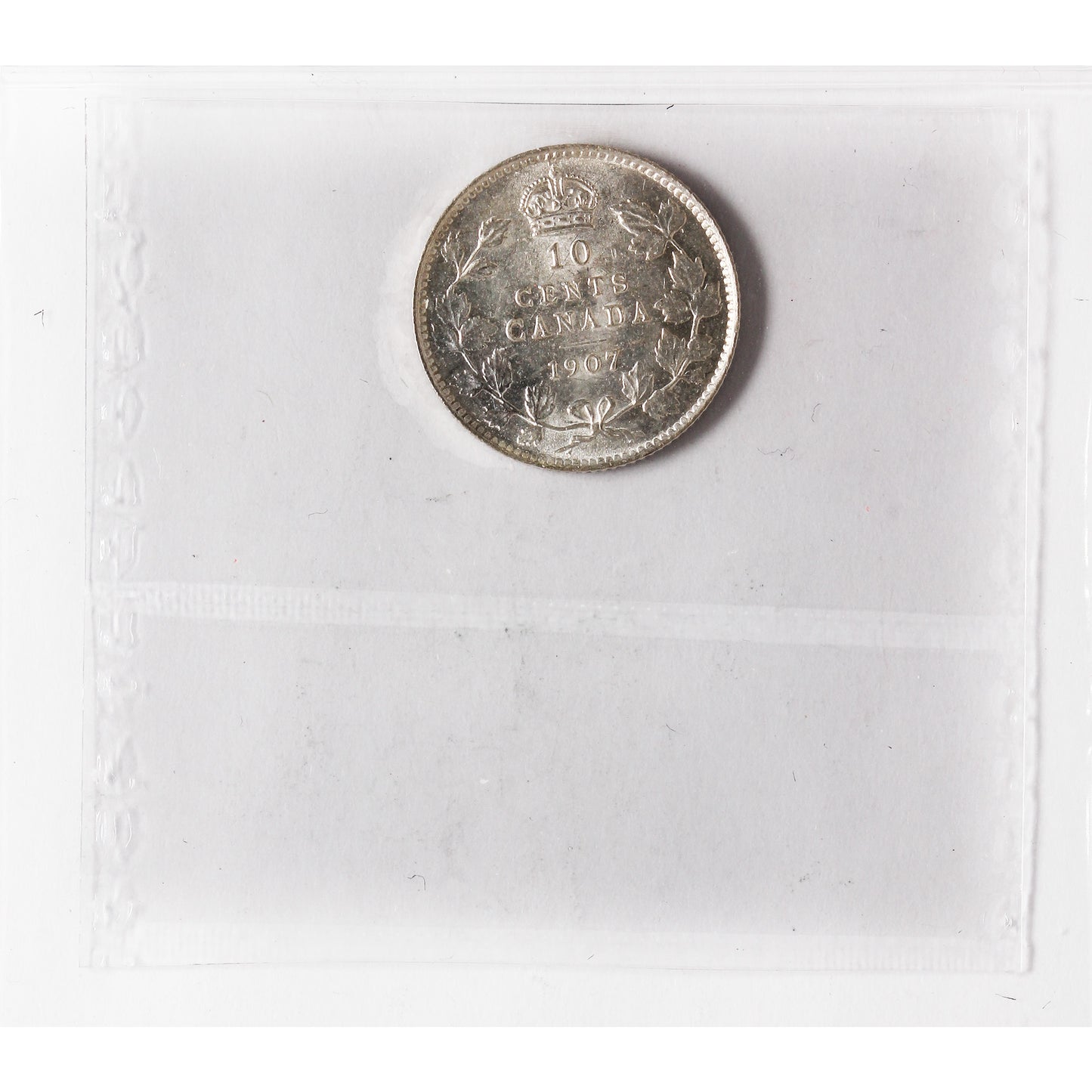 1907 Canada 10-cents ICCS Certified MS60 (XHT 129)