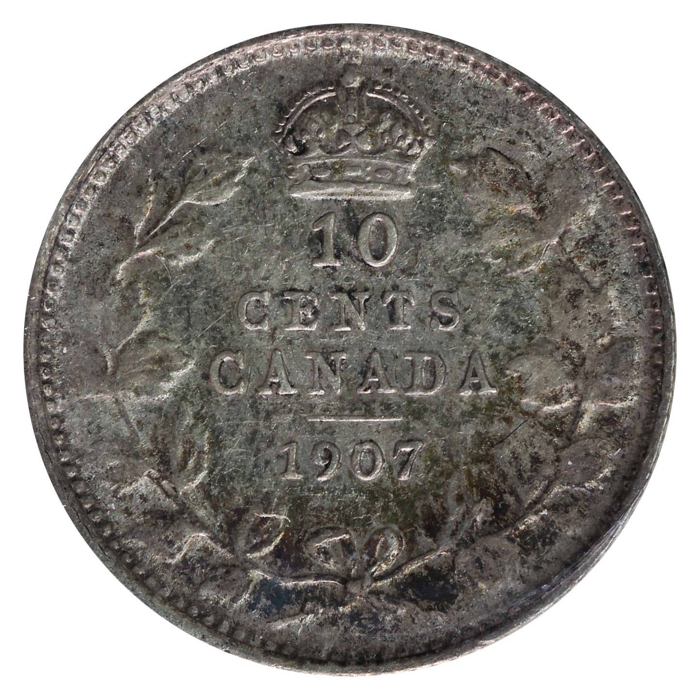 1907 Canada 10-cents ICCS Certified EF40