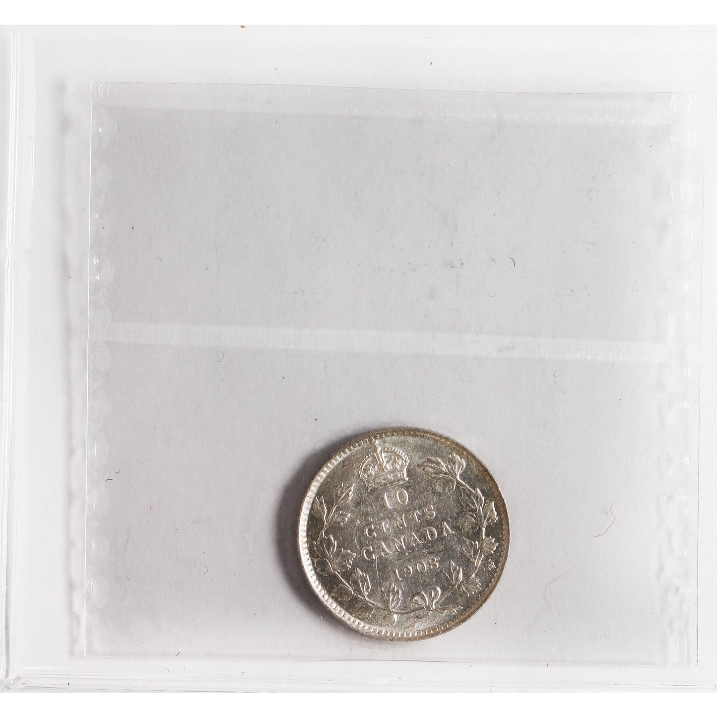 1908 Canada 10-cents ICCS Certified AU50