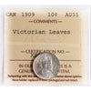 1909 Victorian Leaves Canada 10-cents ICCS Certified AU55