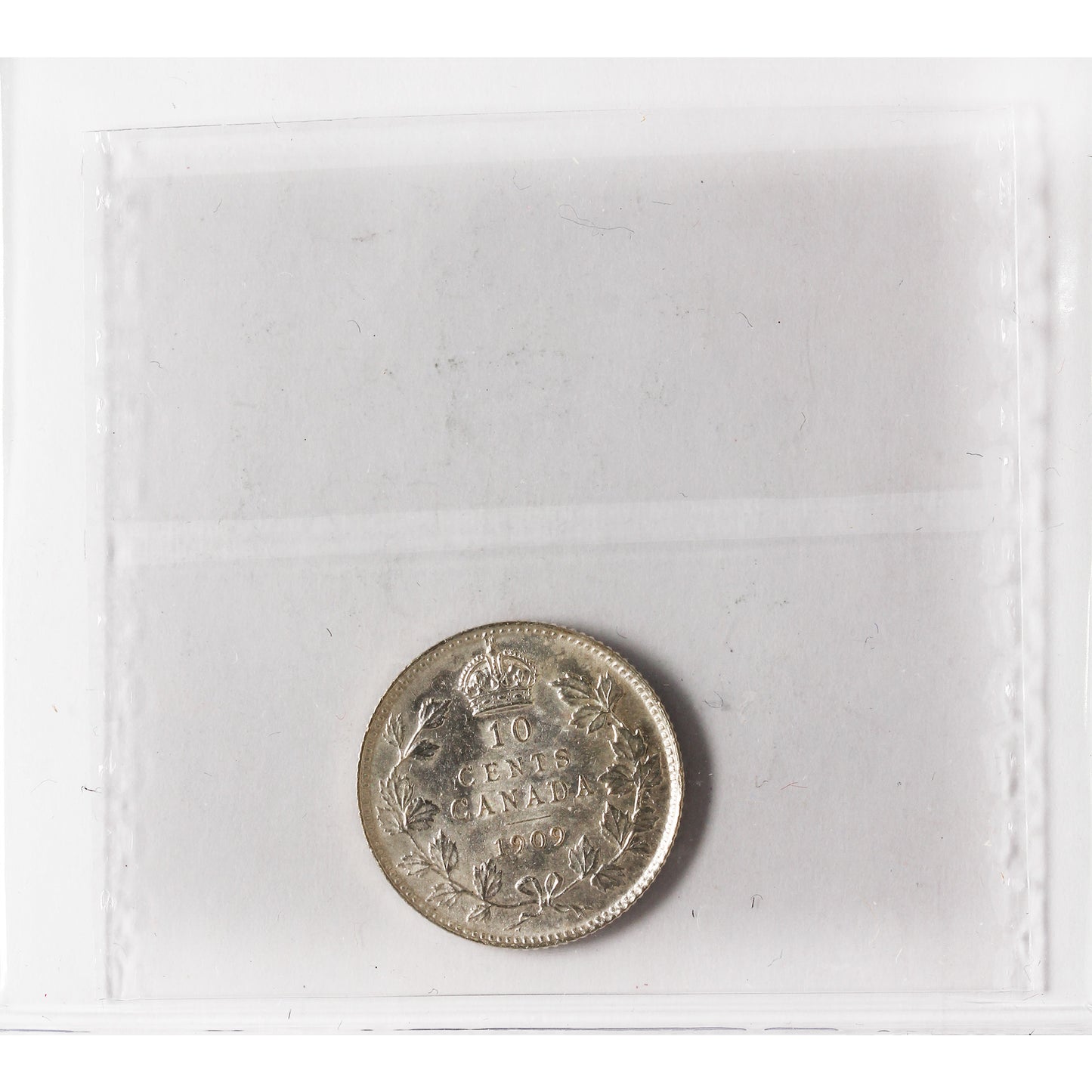 1909 Victorian Leaves Canada 10-cents ICCS Certified AU55