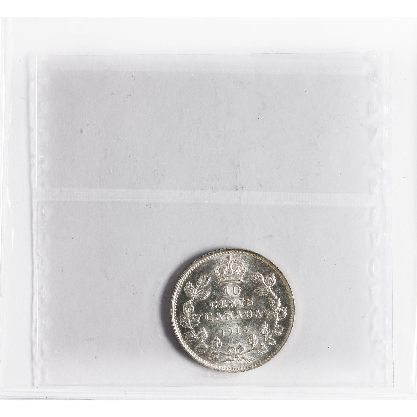 1914 Canada 10-cents ICCS Certified AU-55