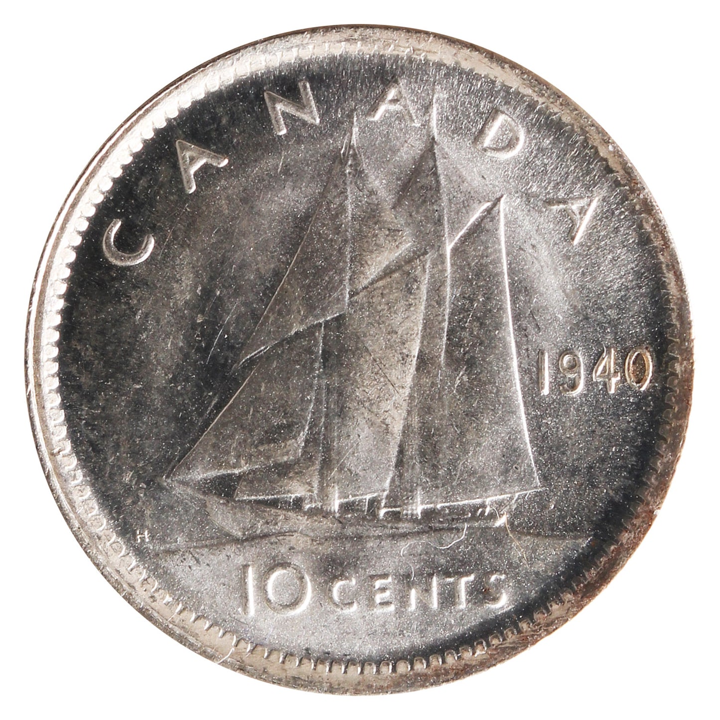 1940 Double 19 Canada 10-cents ICCS Certified MS64 (XHT 167)
