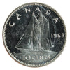 1968 Silver Canada 10-cents ICCS Certified MS66 Cameo