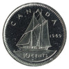 1969 Small Date Canada 10-cents ICCS Certified PL67 Heavy Cameo