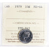 1979 Canada 10-cents ICCS Certified MS64