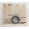 1883H Canada 10-cents ICCS Certified G6