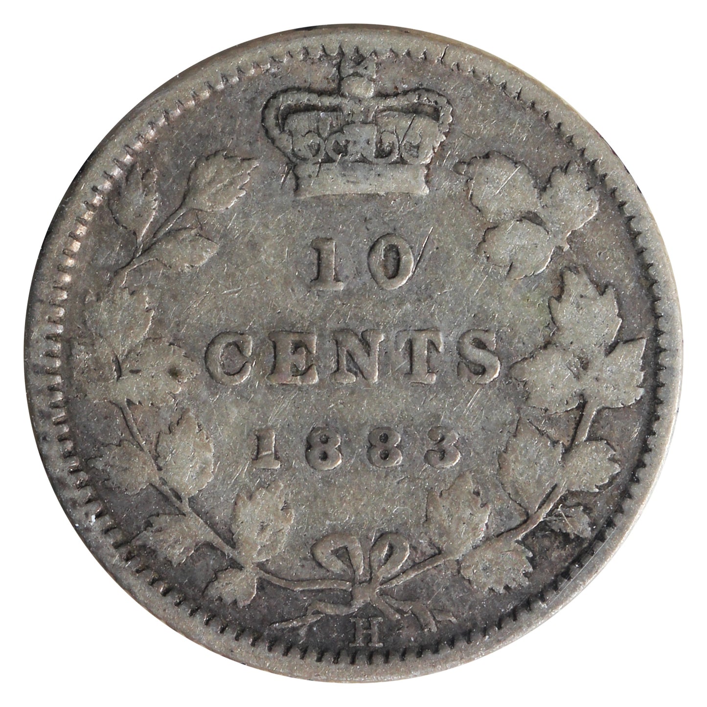 1883H Canada 10-cents ICCS Certified G6
