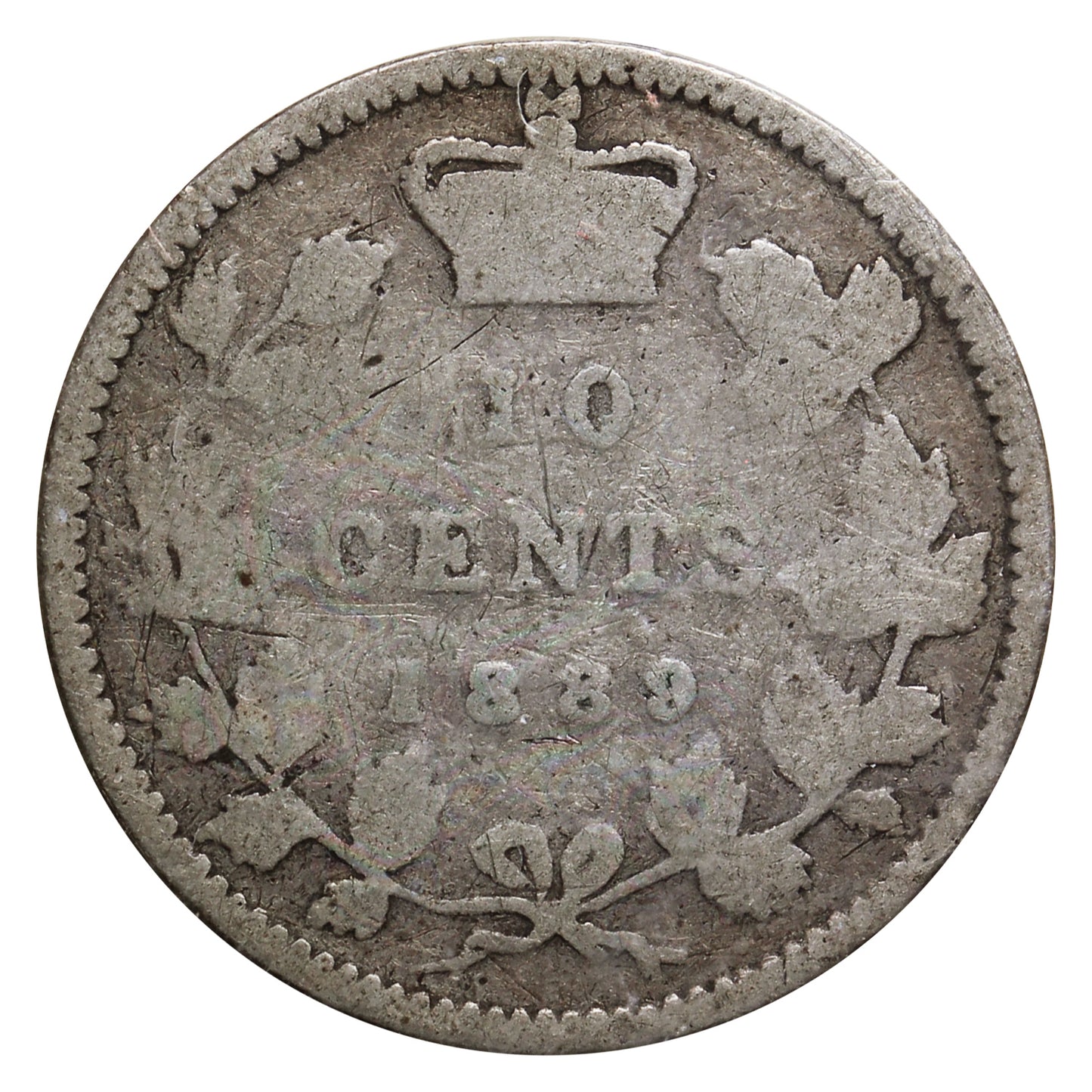 1889 Canada 10-cents ICCS Certified G4