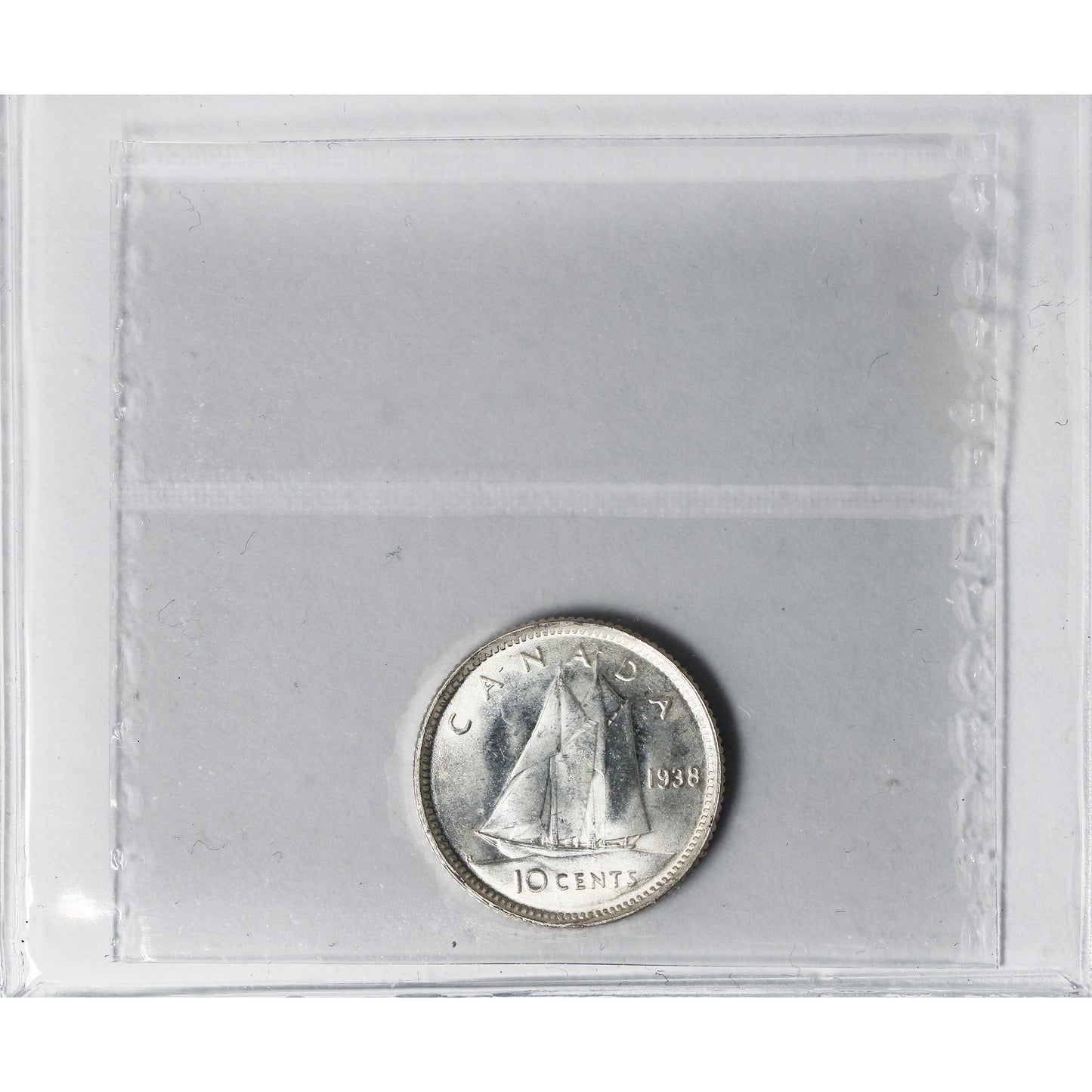1938 Canada 10-cents ICCS Certified MS65 (XHT 161)