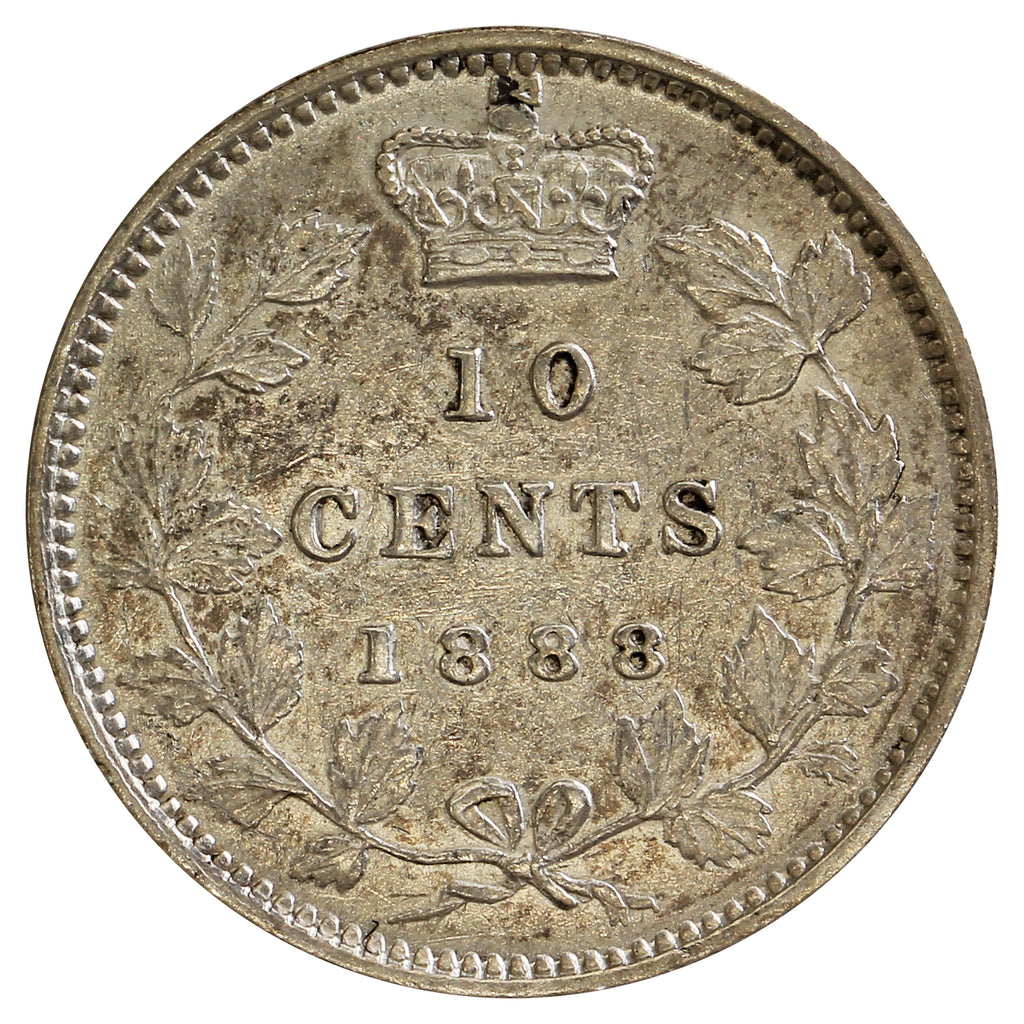 1888 Canada 10-cents EF-AU (EF-45) $