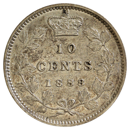 1888 Canada 10-cents EF-AU (EF45) $