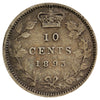 1893 Flat Top 3 Obv. 6 Canada 10-cents VF-EF (VF-30) $