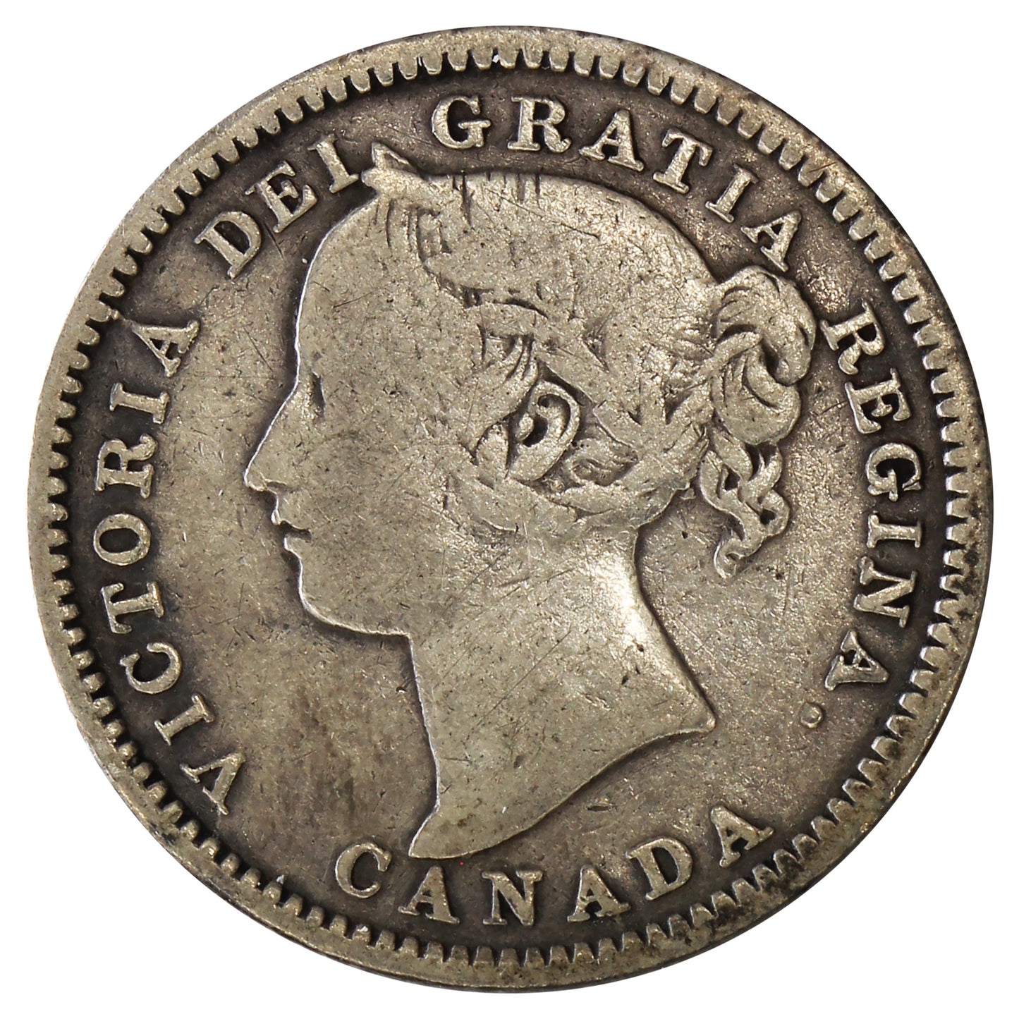 1894 Obv. 6 4/4 Canada 10-cents VG-F (VG10)