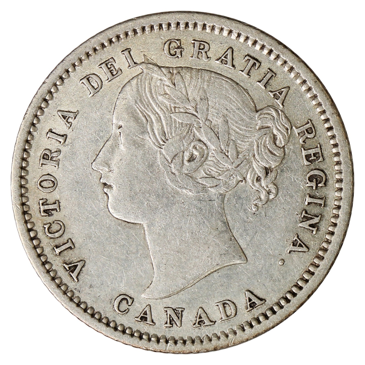 1871 Canada 10-cents EF-AU (EF45) $