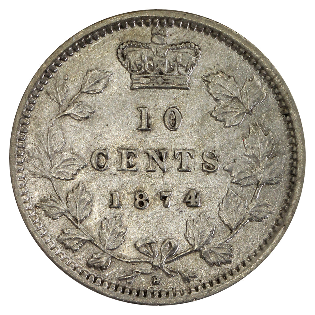 1874H Canada 10-cents EF-AU (EF45) $