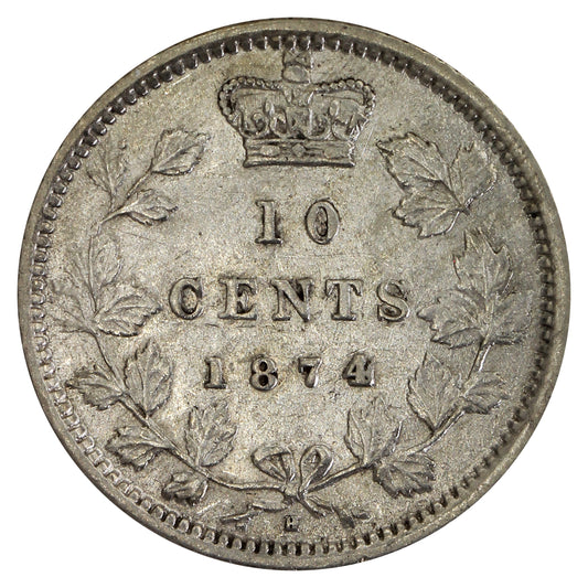 1874H Canada 10-cents EF-AU (EF45) $