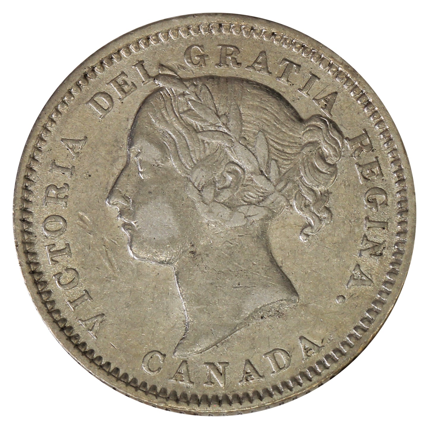 1880H Obv. 2 Canada 10-cents VF-EF (VF30) $