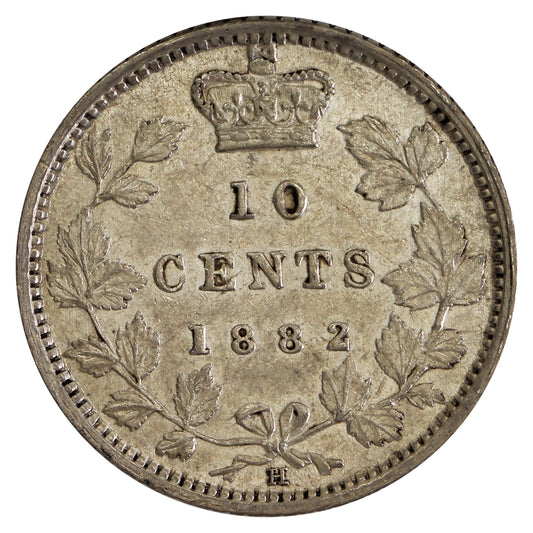 1882H Canada 10-cents EF-AU (EF45) $