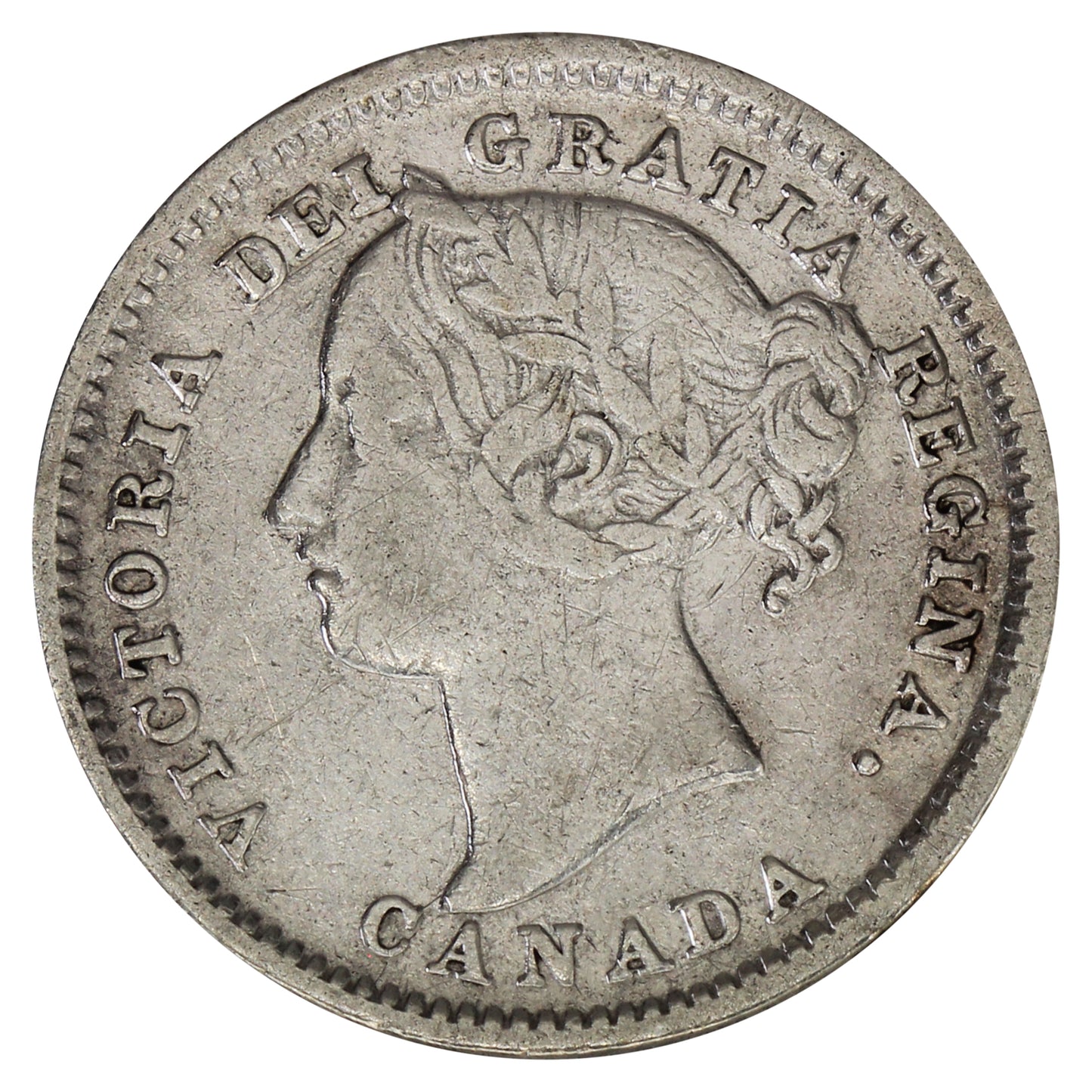 1884 Canada 10-cents F-VF (F15) $