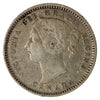 1886 Large Pointed 6, Obv. 5 Canada 10-cents F-VF (F15) $