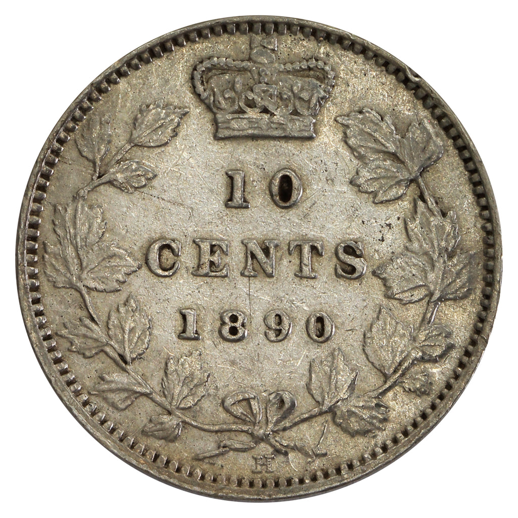 1890H Canada 10-cents Extra Fine (EF40) $
