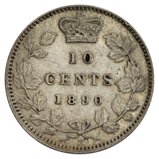 1890H Canada 10-cents Extra Fine (EF40) $