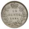 1891 21 Leaves Canada 10-cents Almost Uncirculated (AU50) $