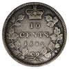 1892 Obv. 6 Canada 10-cents VF-EF (VF30) $